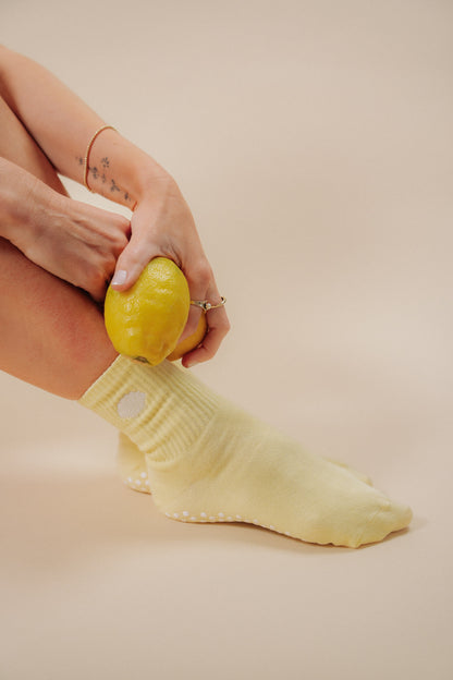 Grip Socks | Lemon Glow